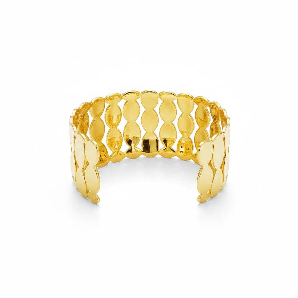LSSGB443 Elegant Wide Cuff Bracelet Accessory