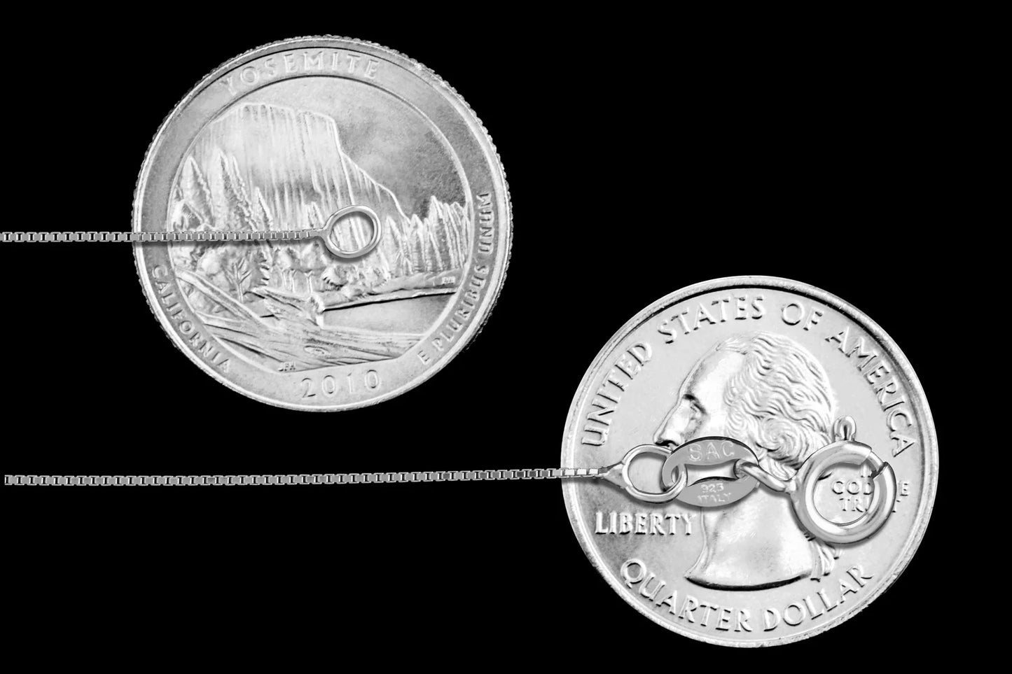 .925 Sterling Silver .85mm Box Chain Necklace