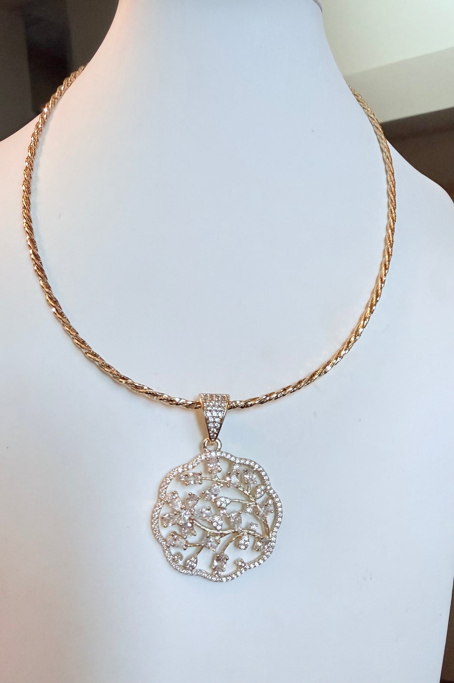 Blossom Filigree Choker Necklace