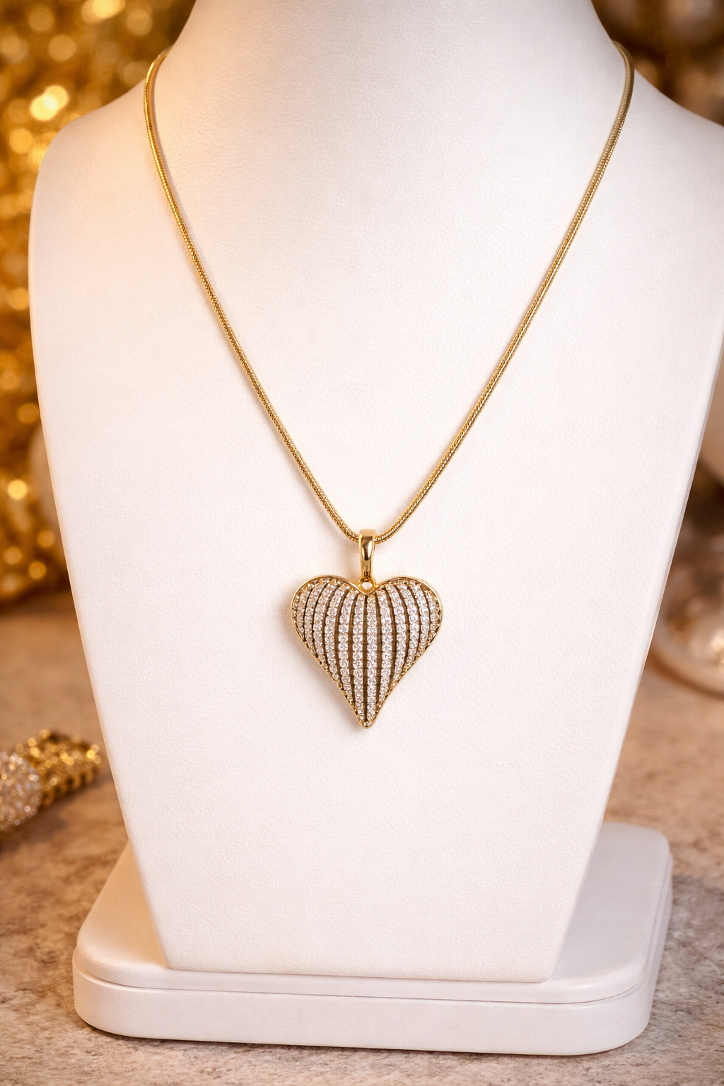 Celeste Heart Pendant Necklace