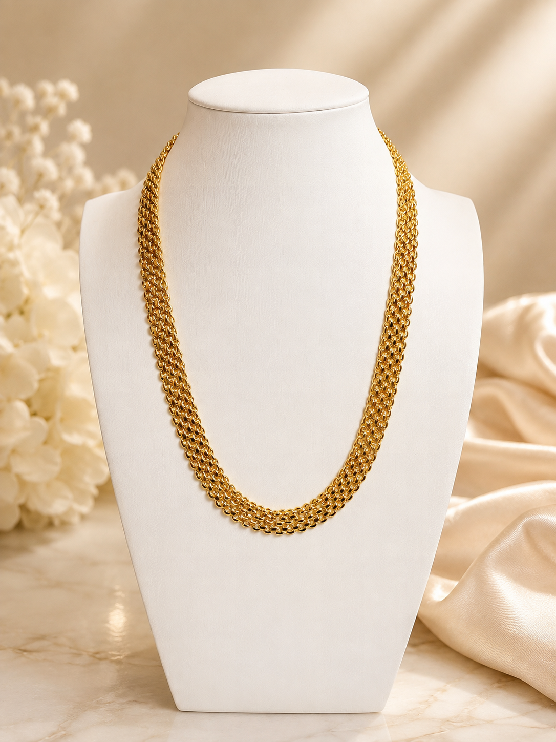 Elegant Lucia 14k Good Plated Necklace 17.5”
