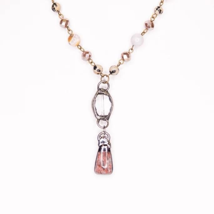 Pica Necklace In Bamboo Agate