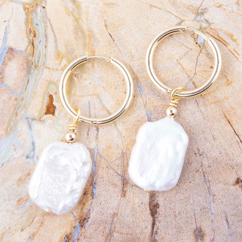 Sunday Best Pearl Loop Earrings