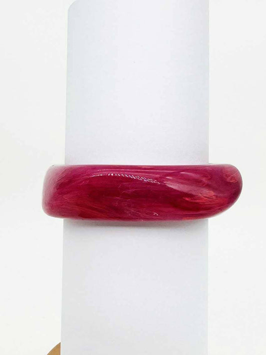 Magenta Glow Acrylic Bangle B-796-Magenta