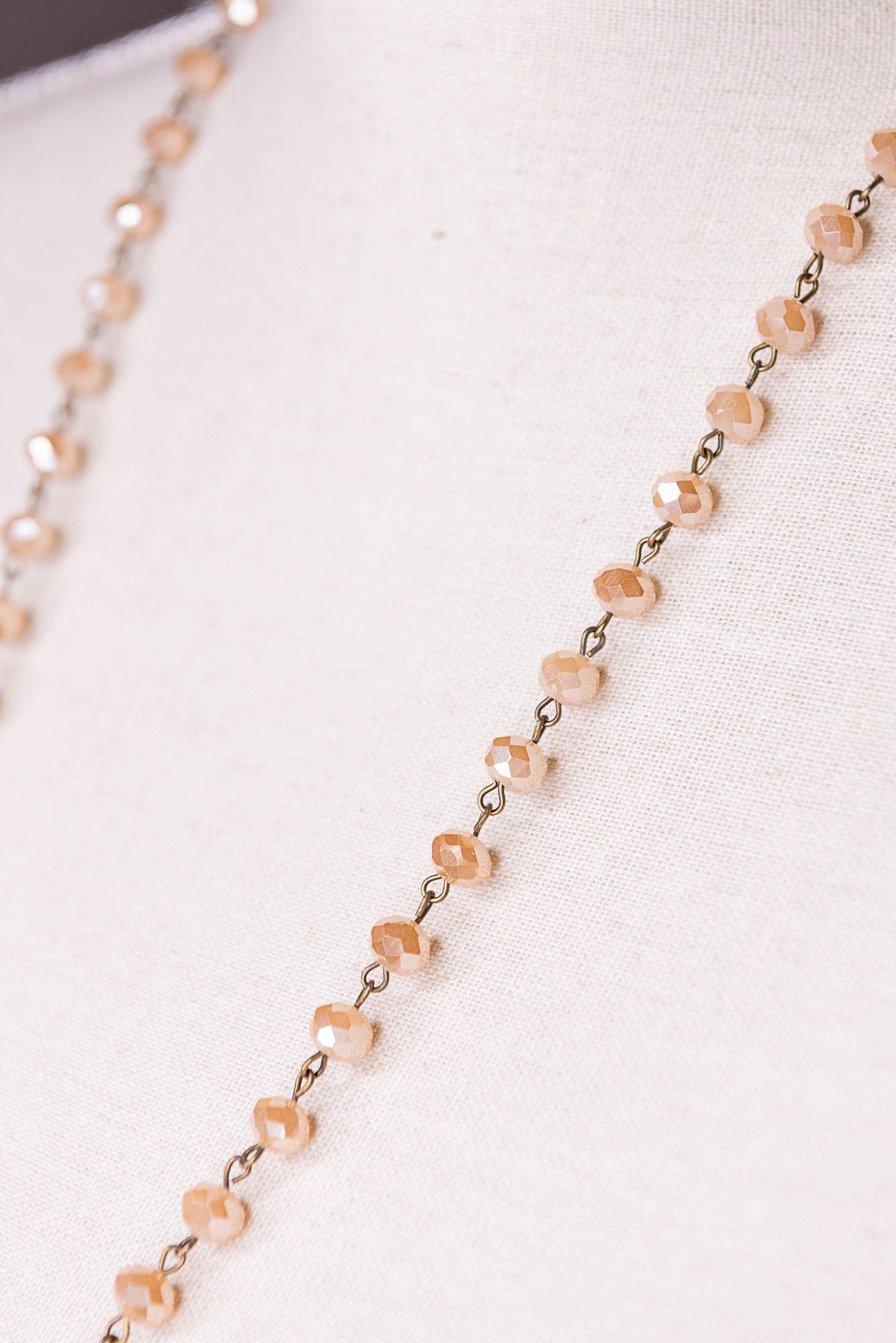 Athena Necklace in Peach