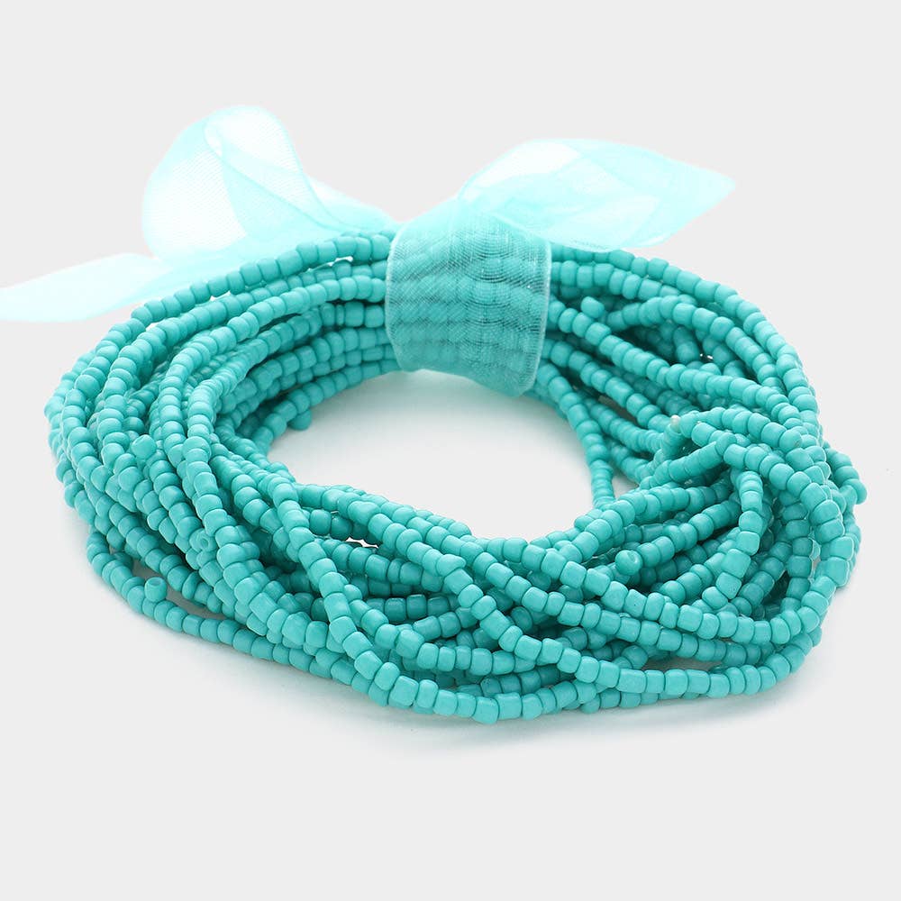 25PCS - Seed Beaded Stretch Bracelets
: Tq Mt