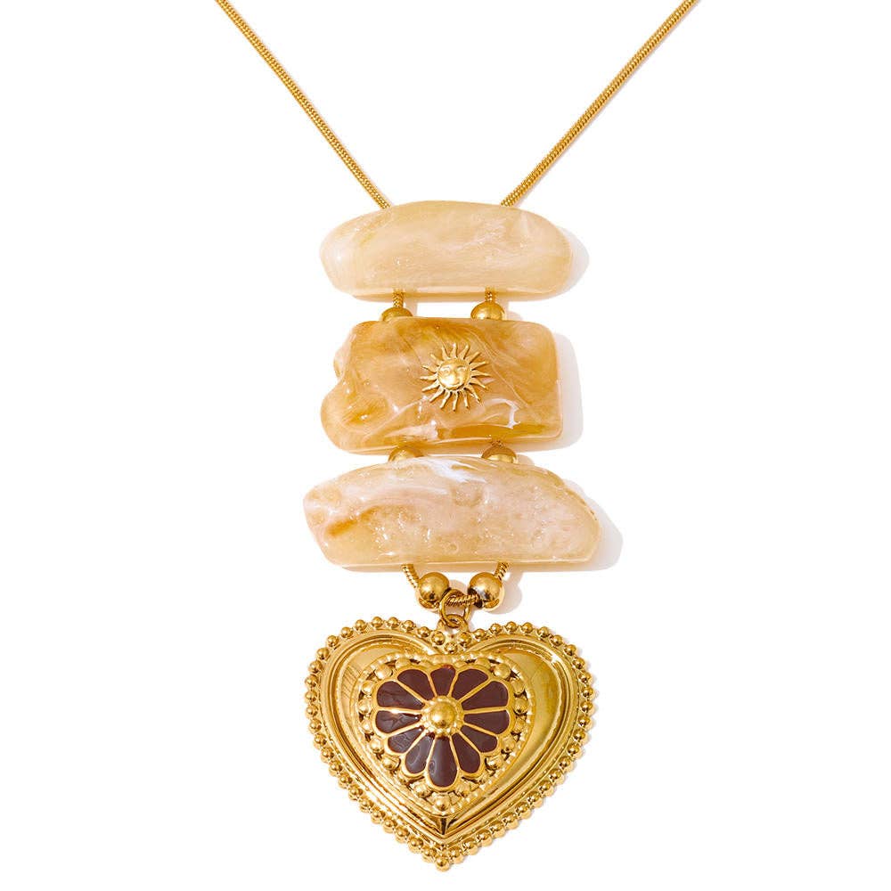 18k Stainless Steel Exquisite Geometric Shape Necklace (LSSG-NR4)