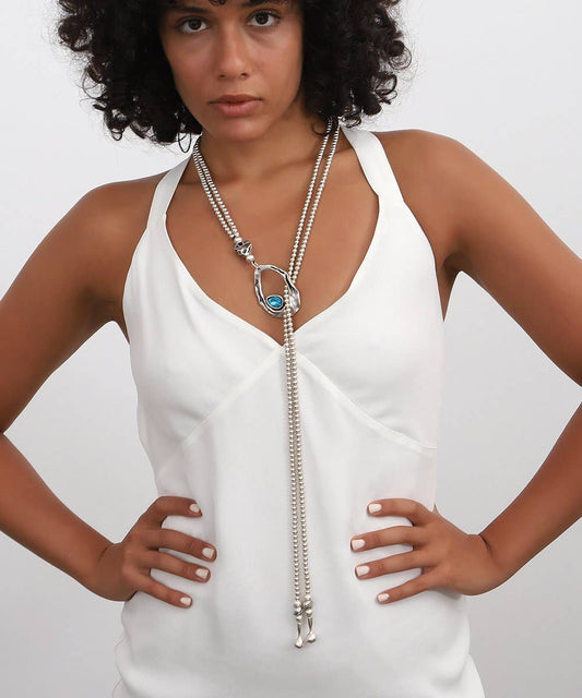 Hand made silver plated necklace-► Hypoallergenic ► Lead, Nickel, Cadmium free.