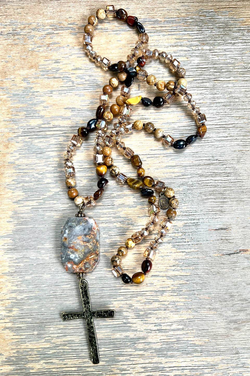 Stephanie Necklace Jasper or Amazonite