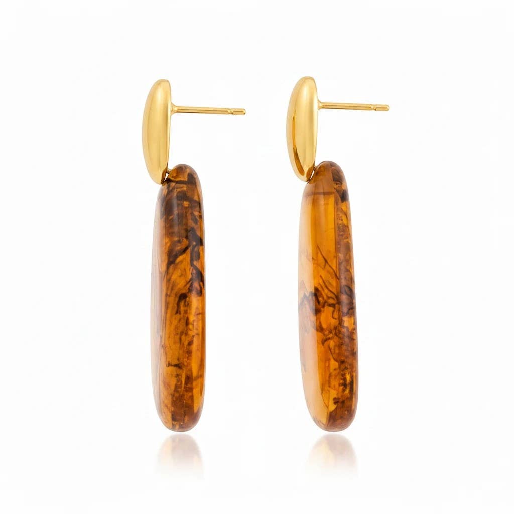 LSSGE437 Elegant Teardrop Shaped Drop Earrings