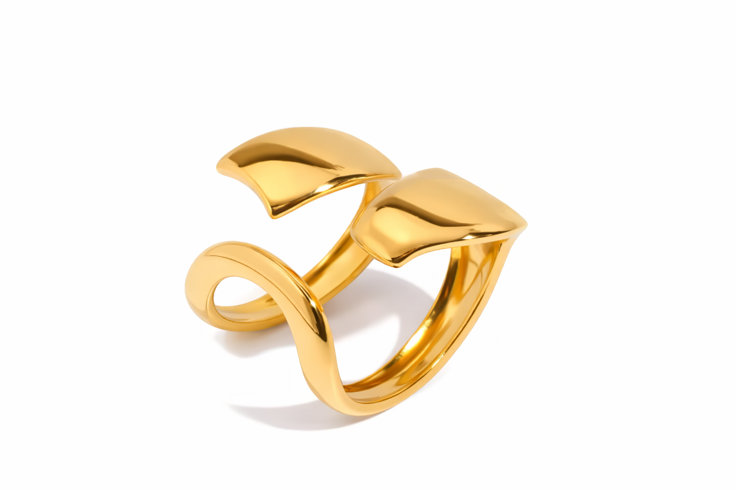 18k Stainless Steel Adjustable Claw  Ring (LSSG-RW9)