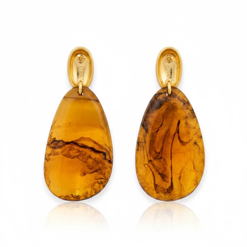 LSSGE437 Elegant Teardrop Shaped Drop Earrings