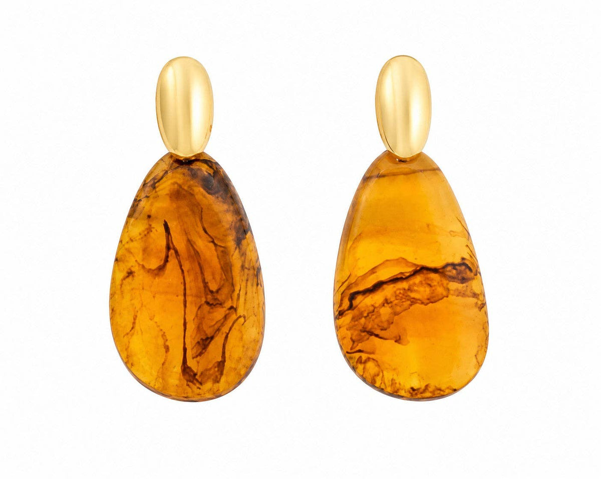 LSSGE437 Elegant Teardrop Shaped Drop Earrings