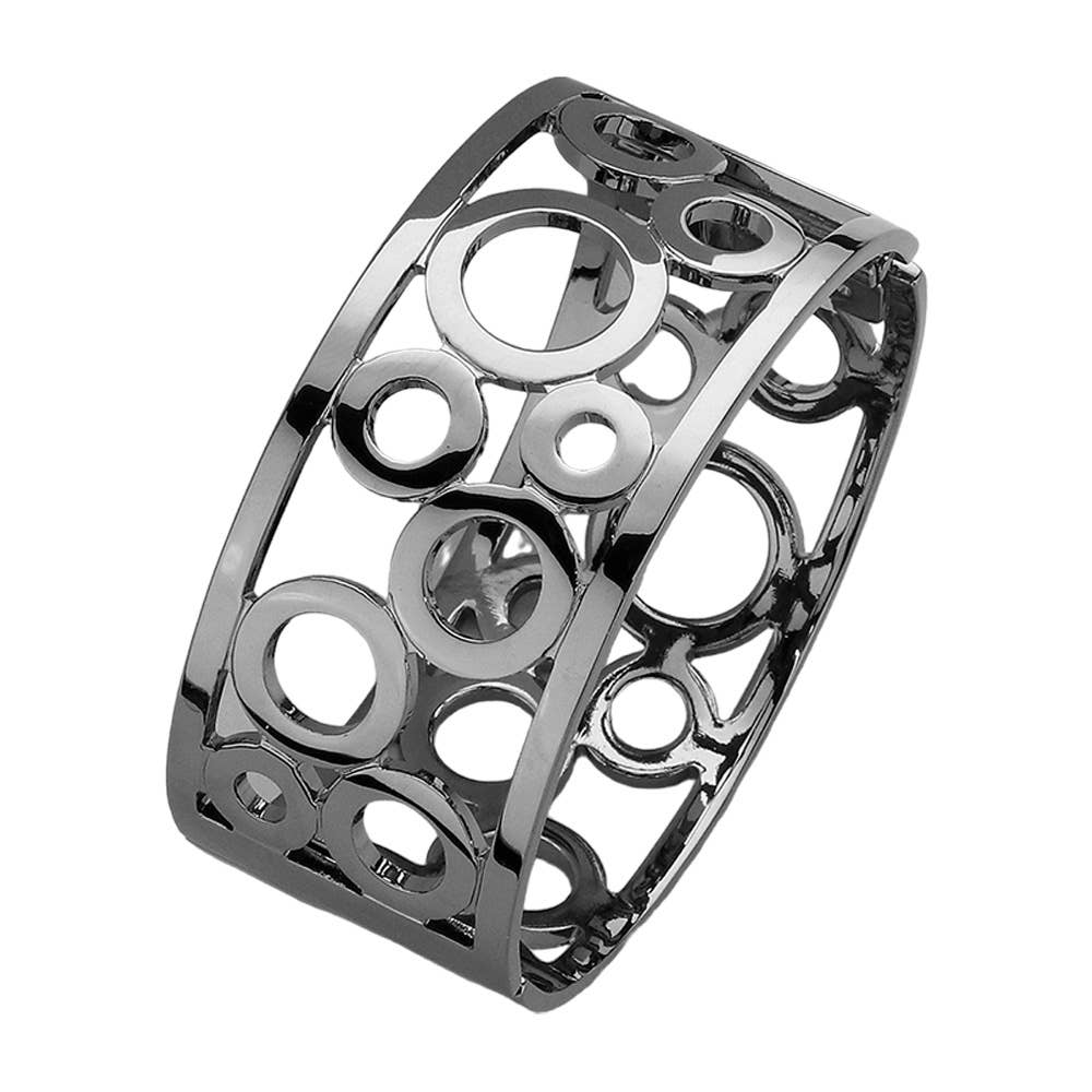 Hinged Metal Bangle Bracelet