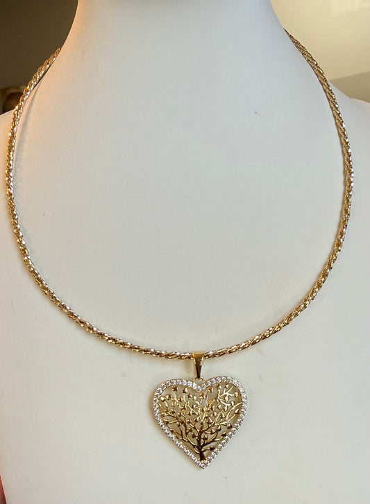 Tree of Life Heart Necklace