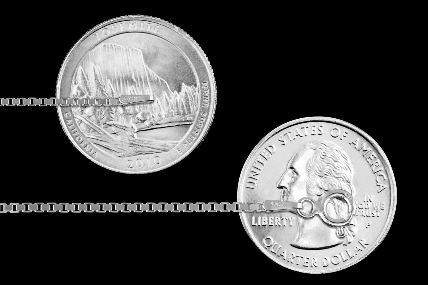 Box 1.5mm - Sterling Silver Diamond-Cut Box Chain Necklace