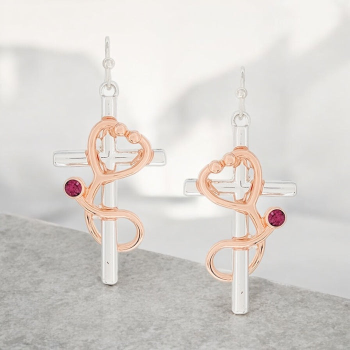 Faith & Grace Cross Earrings.. (sold separately)