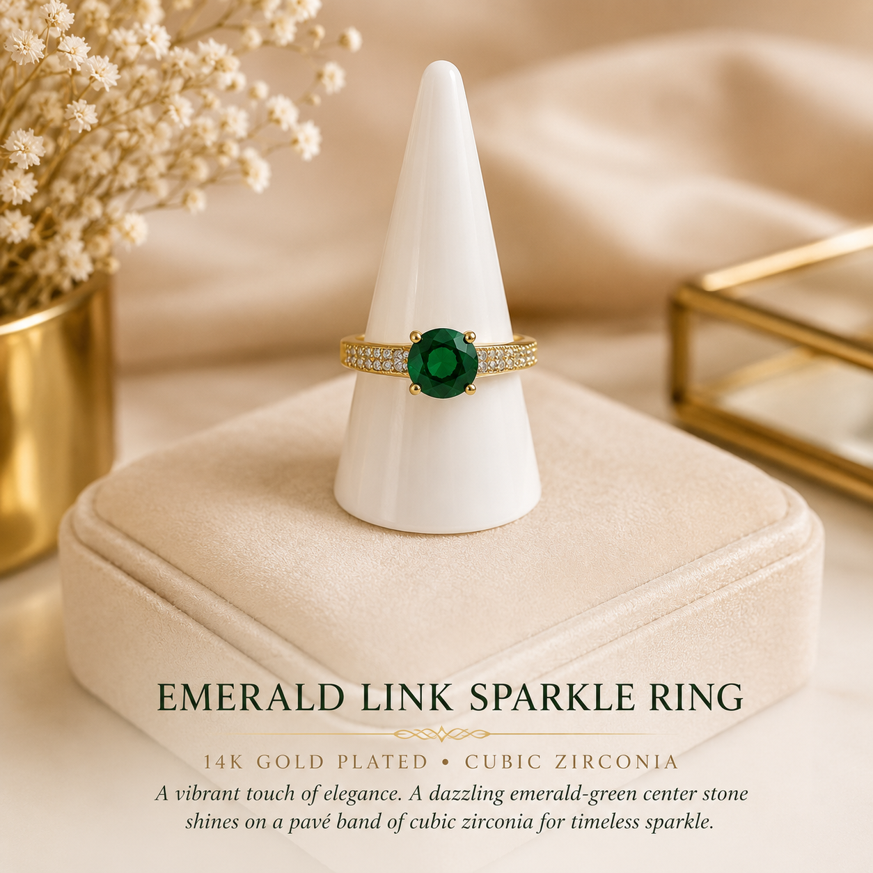$12.00 Rings Sizes 8-10 14k Gold Plated
