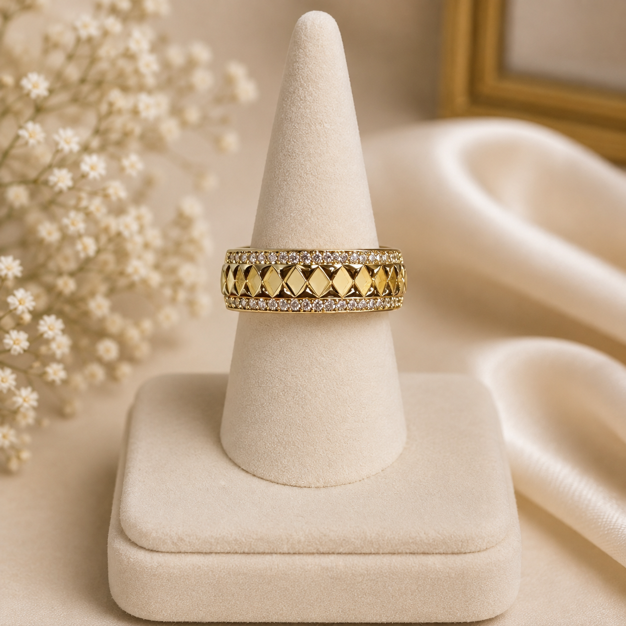 $12.00 Rings Sizes 8-10 14k Gold Plated