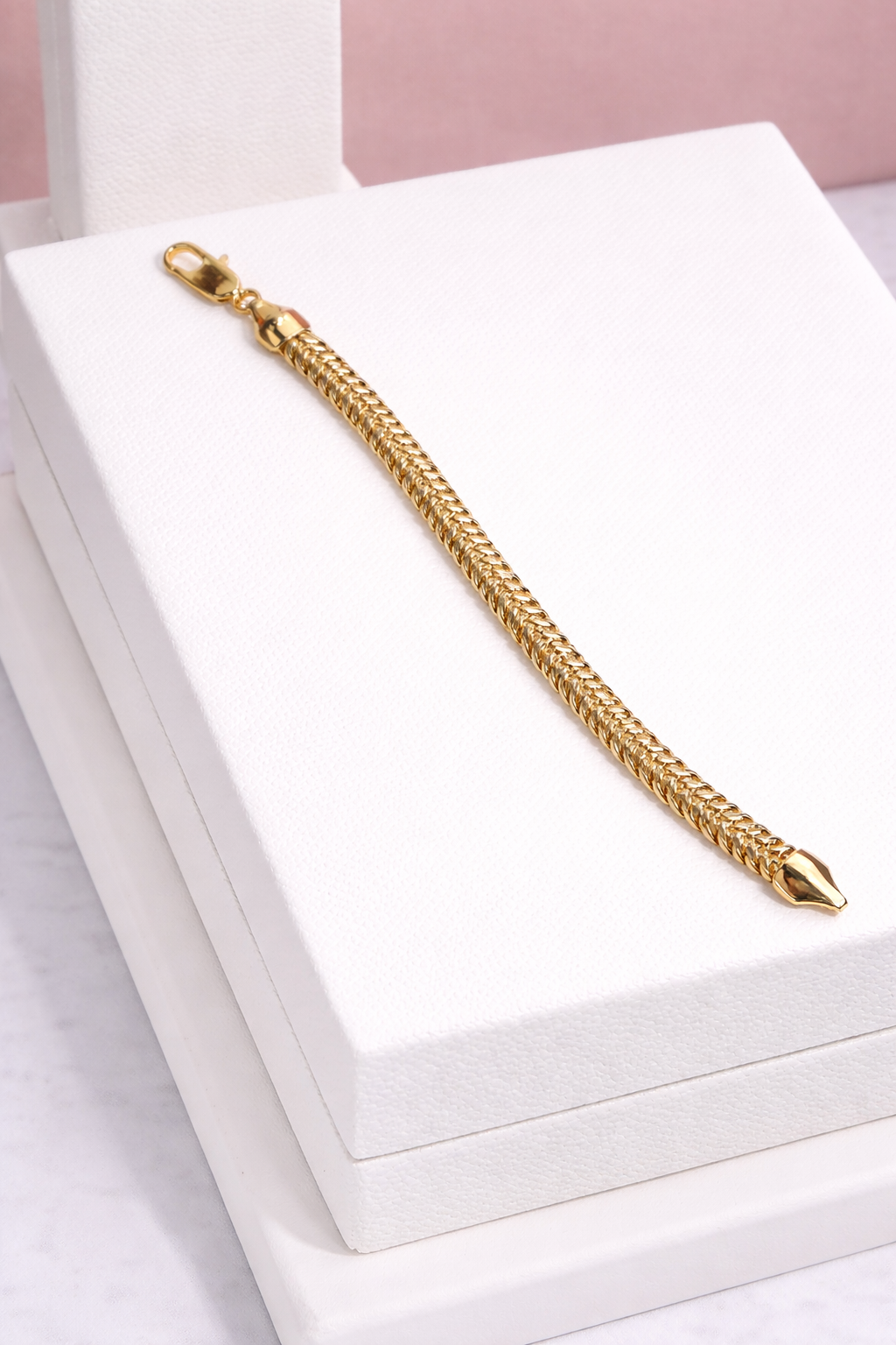 8” Flat Snake Link Bracelet