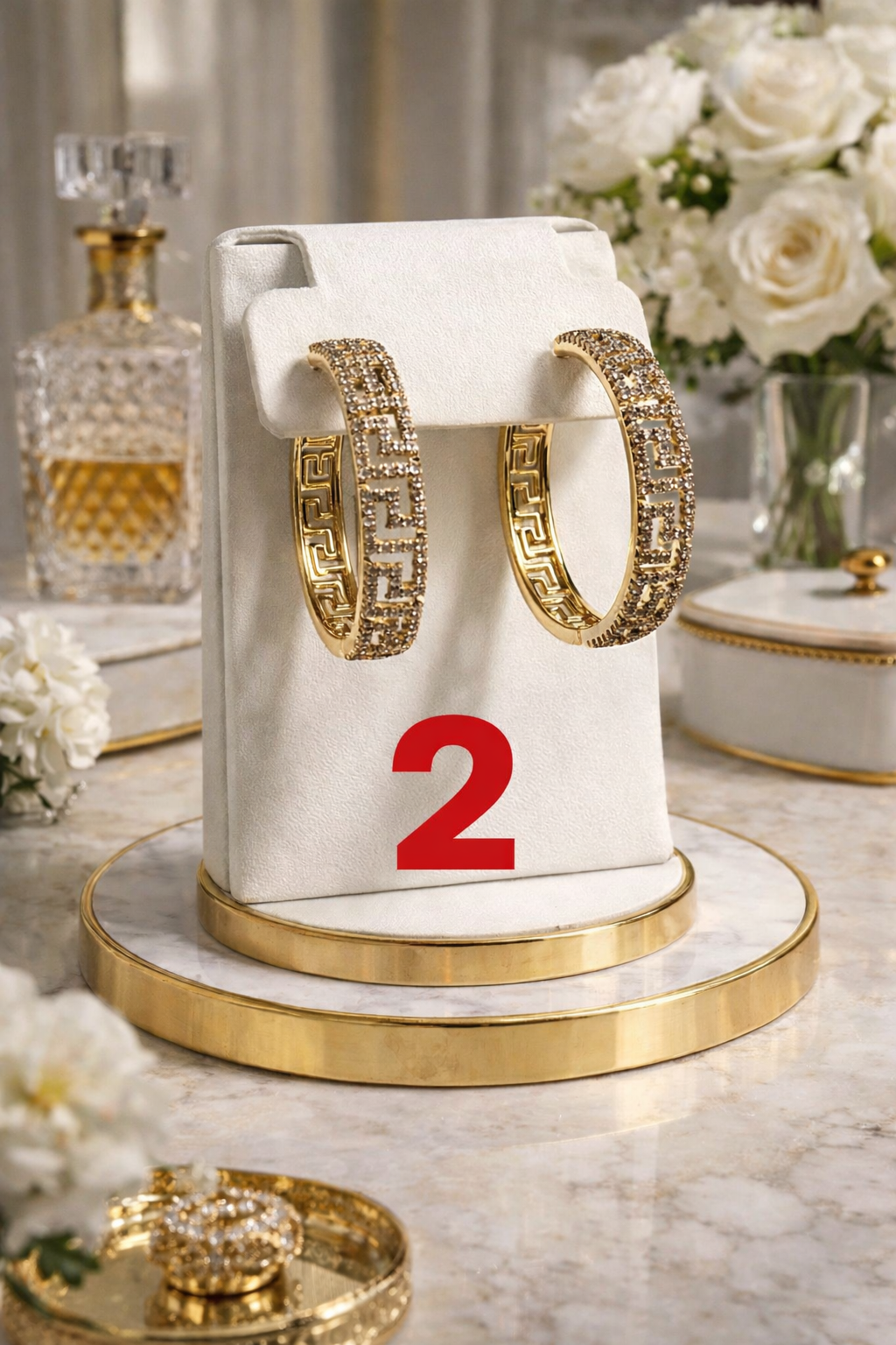 CZ Hoops 14K Gold Plated XP
