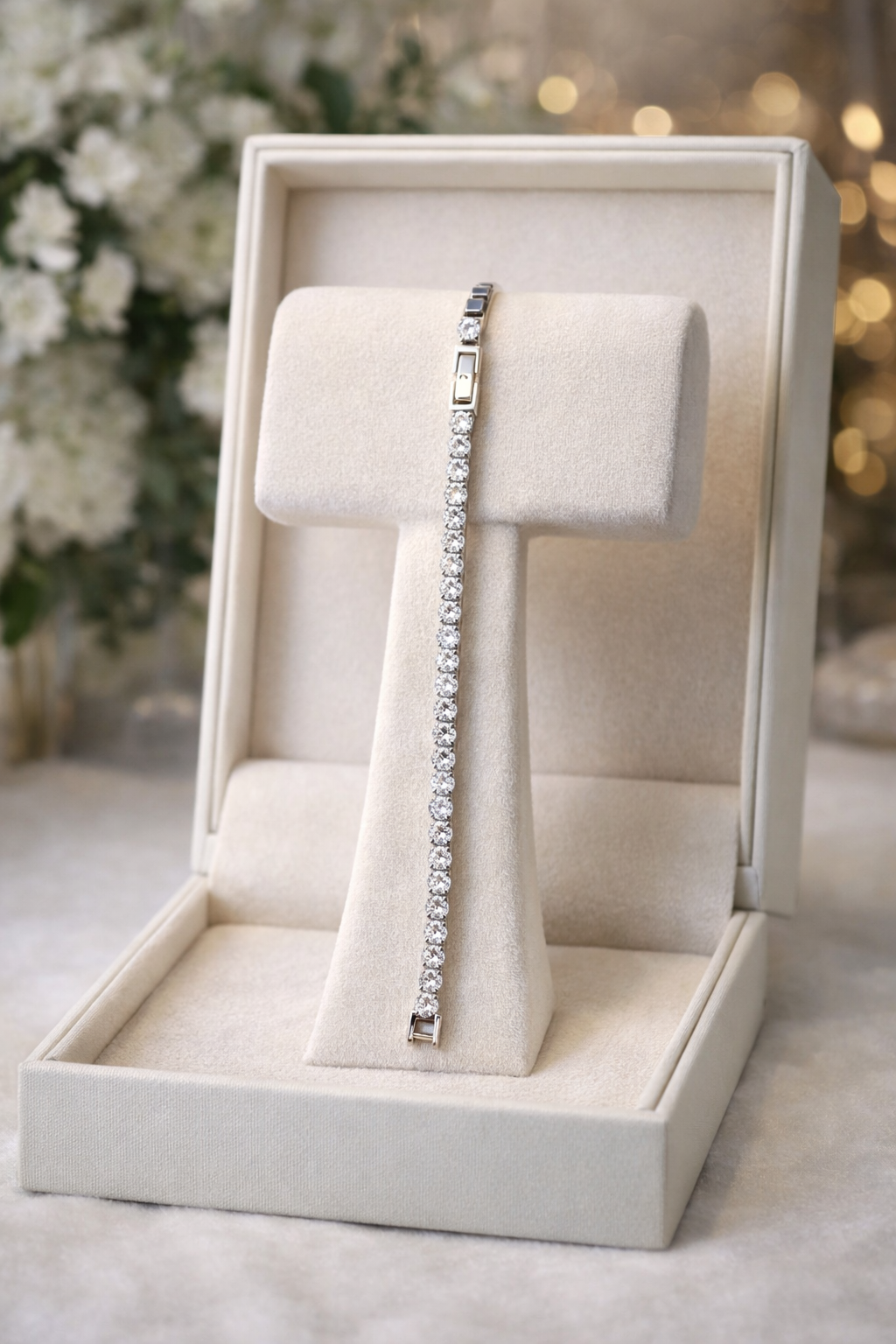 7 3/4” Classic Diamond-Cut CZ Tennis Bracelet