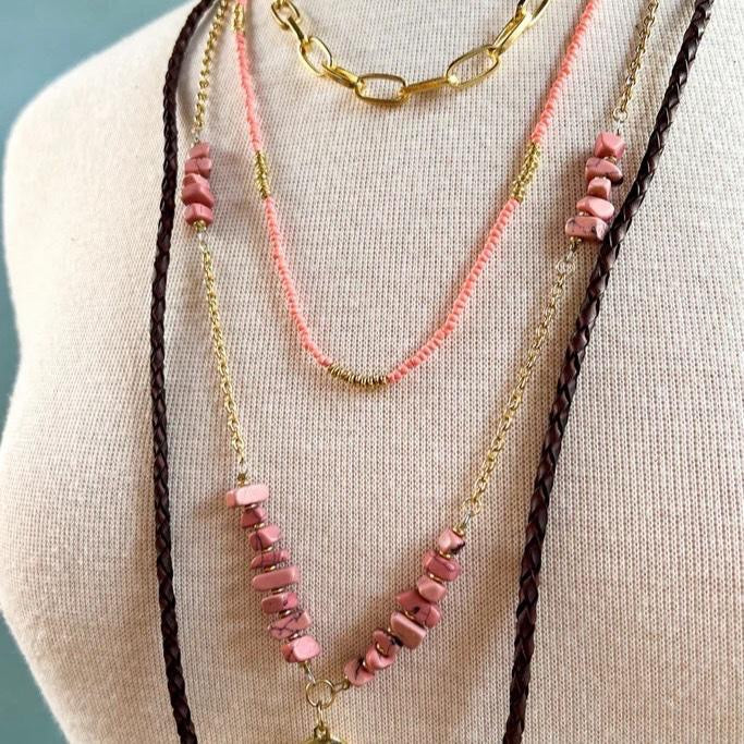 Daphne Necklace In Blush