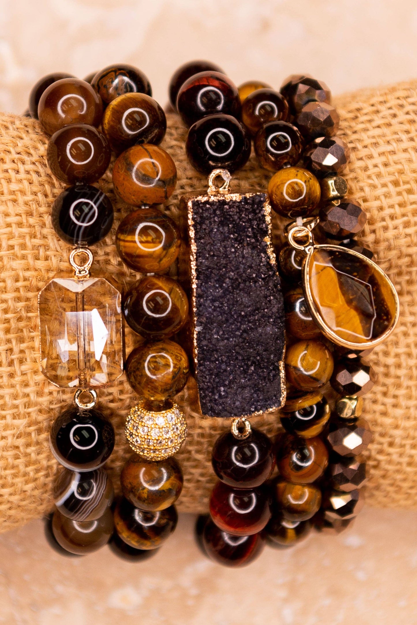 Ghana Natural Stone Bracelet Sets