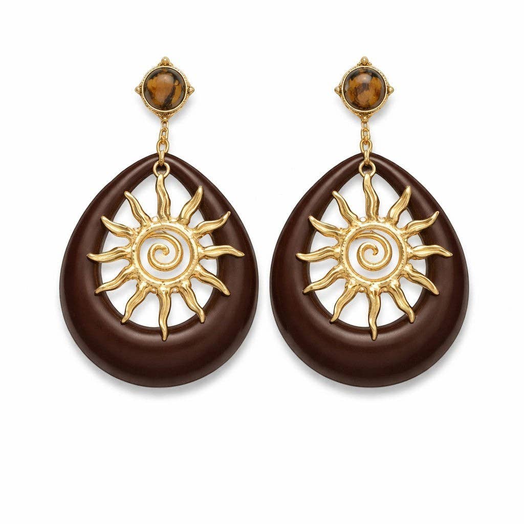 LSSGE277 18K Stainless Steel Solstice Teardrop Earrings