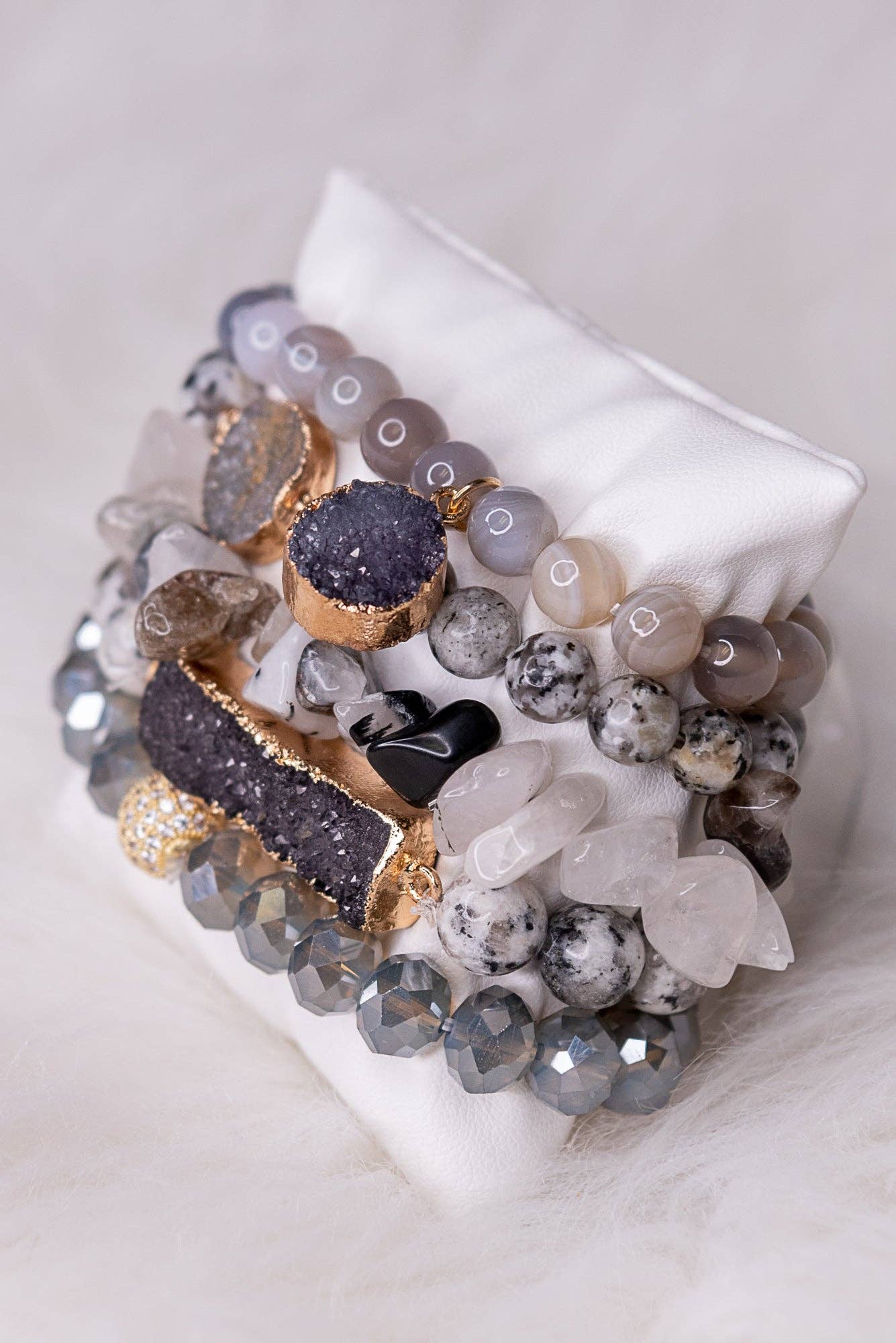 Ghana Bracelet Set in Grey