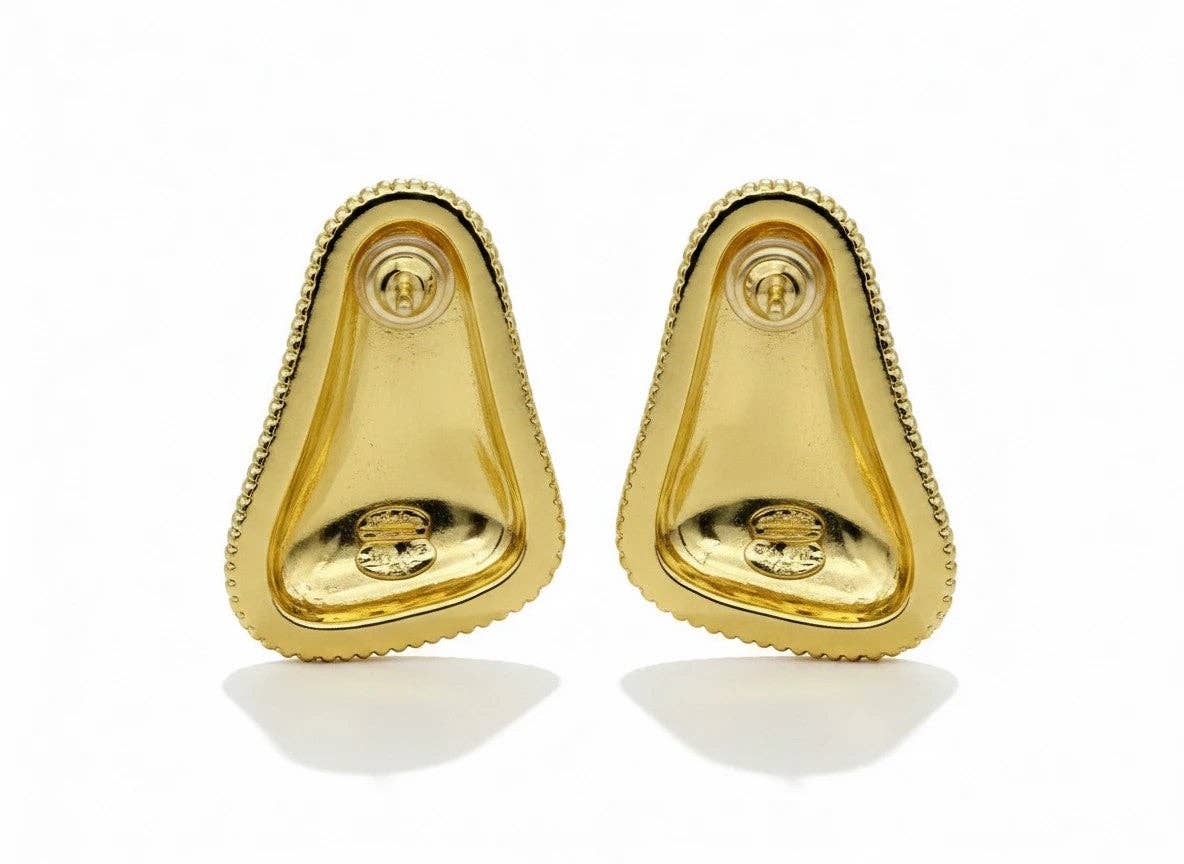 LSSG397 Elegant Triangle Statement Stud Earrings