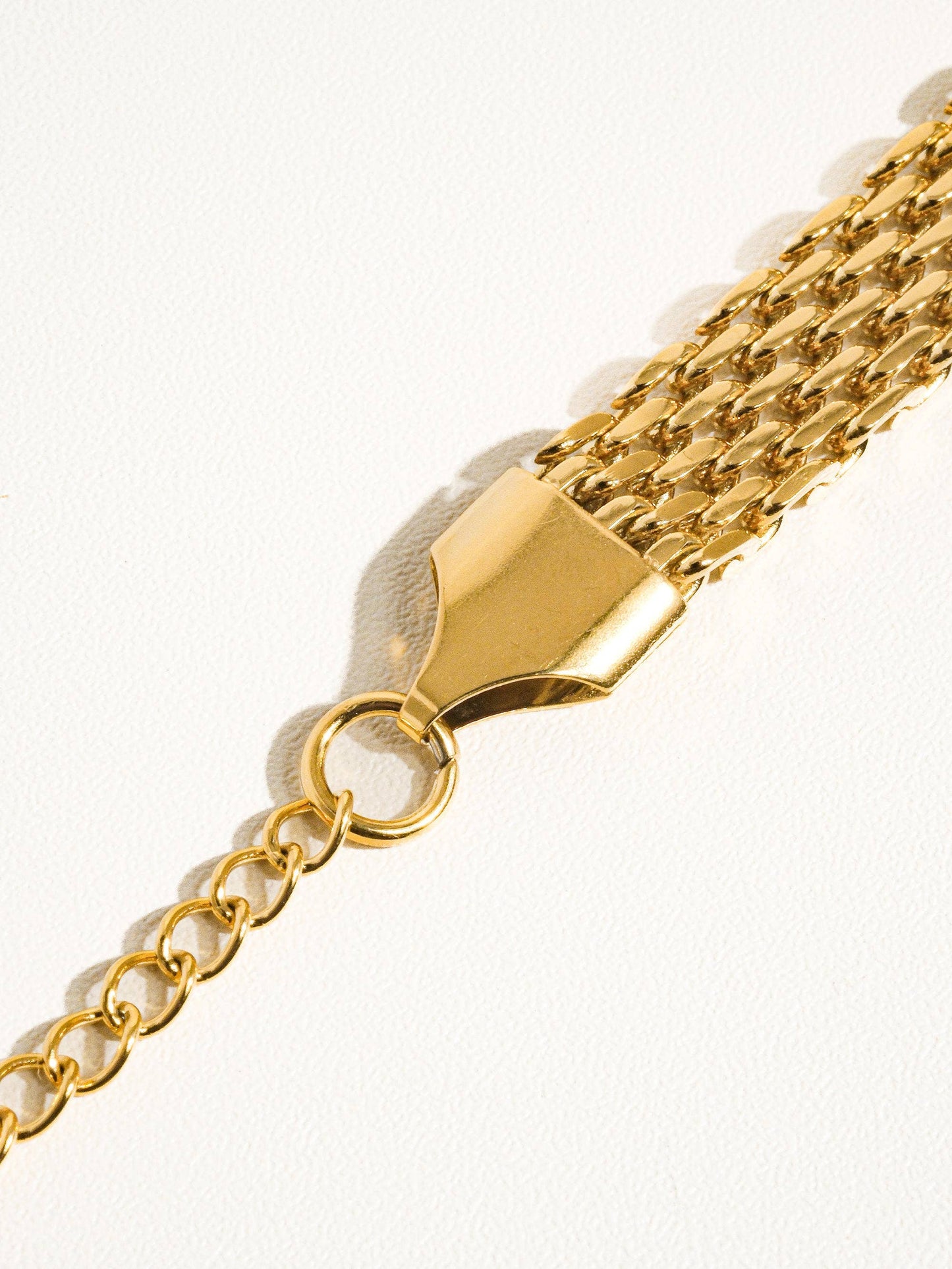 Caden 18K Gold Non-Tarnish Bold Chain Bracelet: Yellow Gold