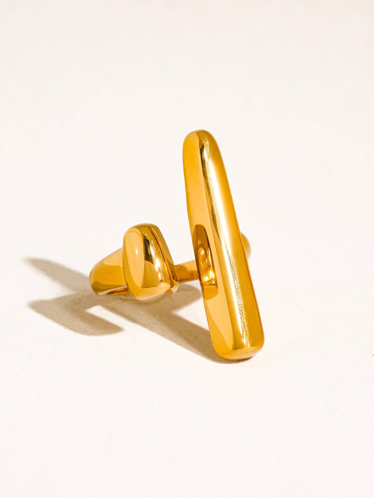 18K Gold Non-Tarnish Statement Rings: Saffelle-Bar